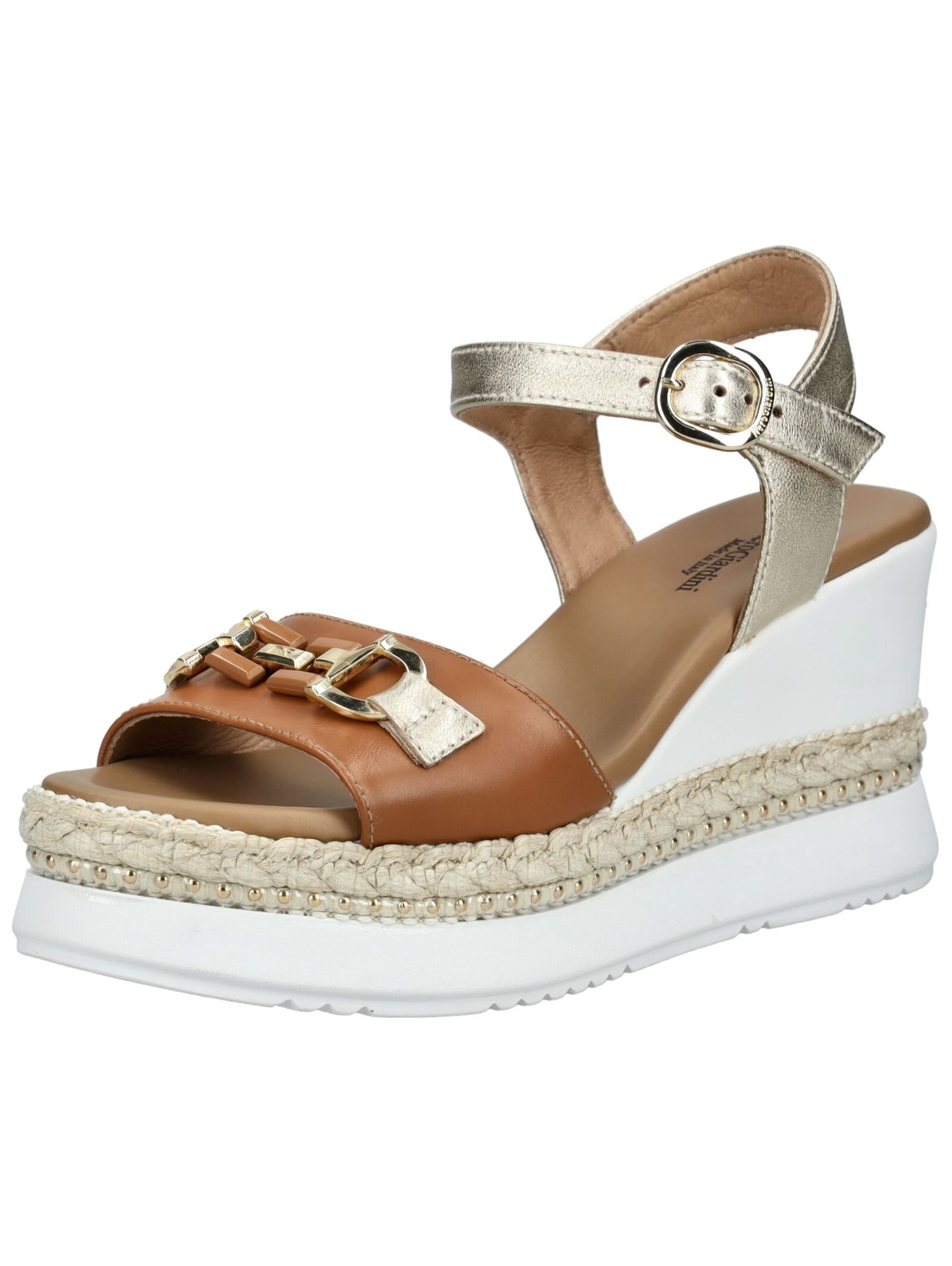 Sandales Nero Giardini en marron : devant