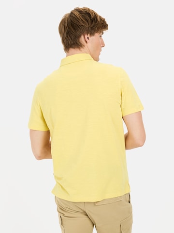 CAMEL ACTIVE Kurzarm Poloshirt aus Organic Cotton in Gelb