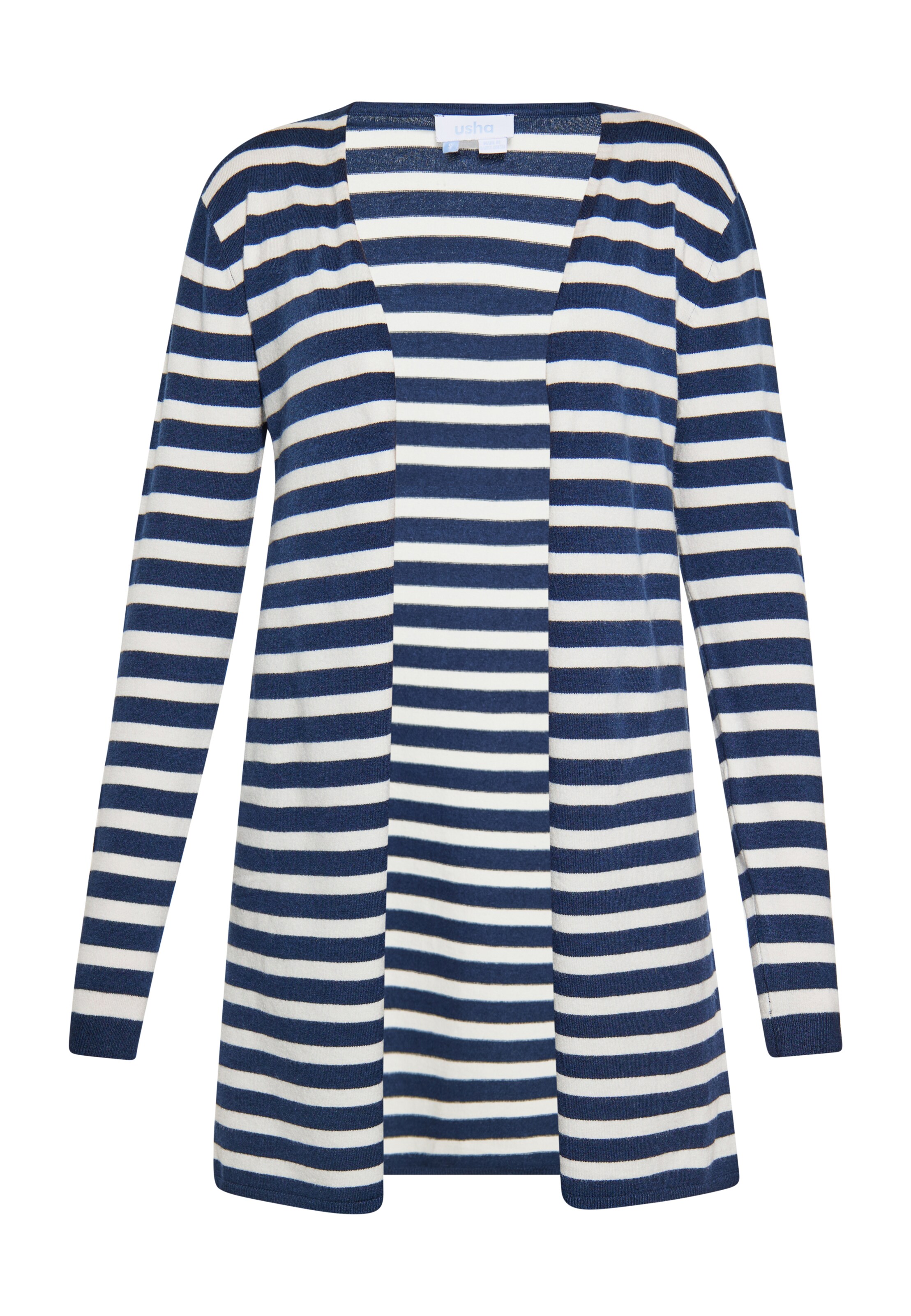 usha BLUE LABEL Вязаная кофта в Синий: спереди