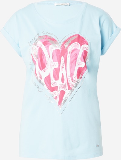 Key Largo T-shirt en bleu clair / rose / argent, Vue avec produit