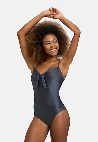 Bustier Maillot de bain sport 'SHILA' ARENA en gris : devant