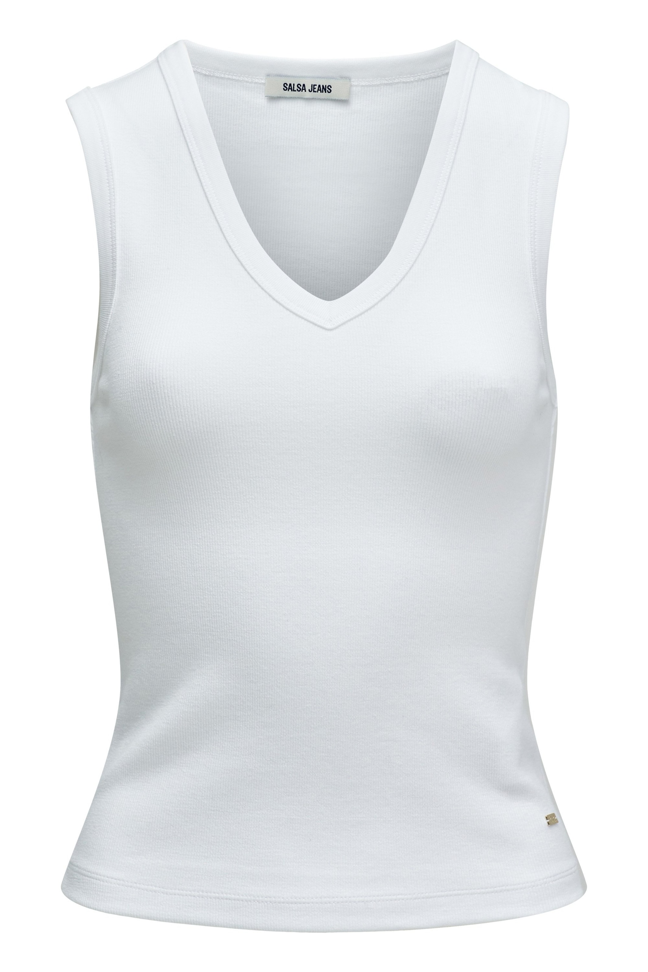 Haut Salsa Jeans en blanc : devant