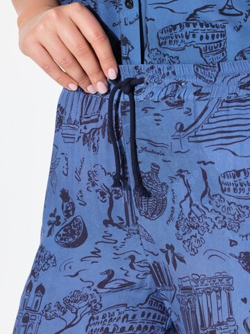 Ulla Popken Loosefit Hose 'Rose' in Blau