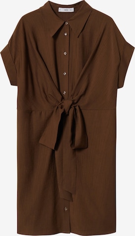 MANGO Shirt Dress 'MENDOZA' in Brown: front