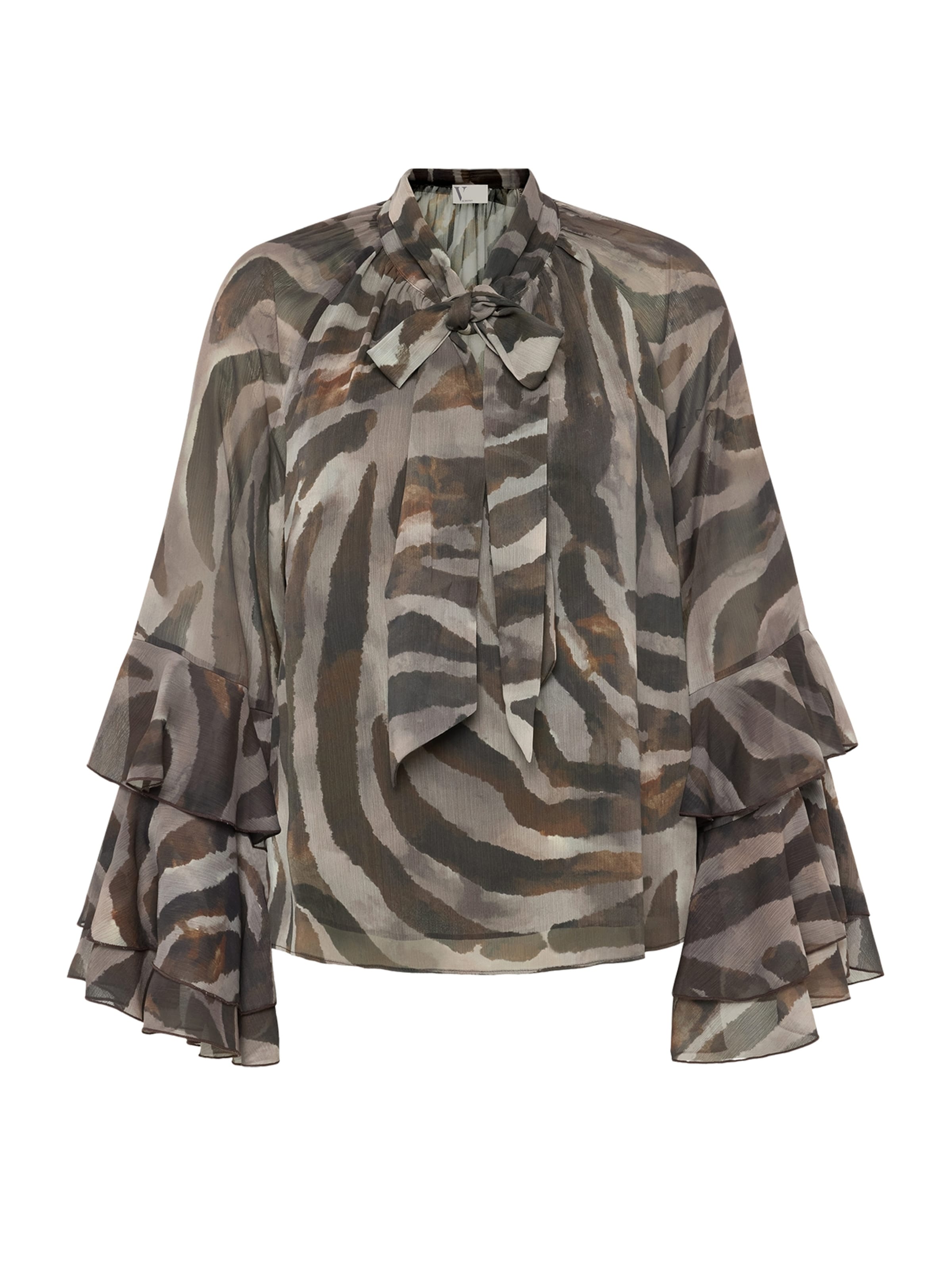 Chemisier Vera Mont en marron : devant