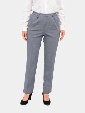 Goldner Regular Trousers with creases in Silver