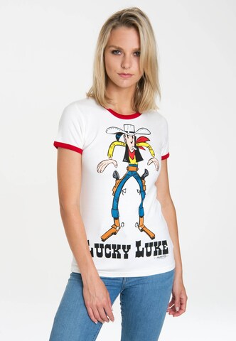 LOGOSHIRT T-Shirt 'Lucky Luke' in Mischfarben: predná strana