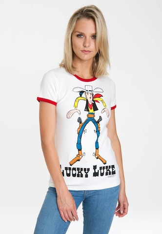 LOGOSHIRT T-Shirt 'Lucky Luke' in Mischfarben: predná strana