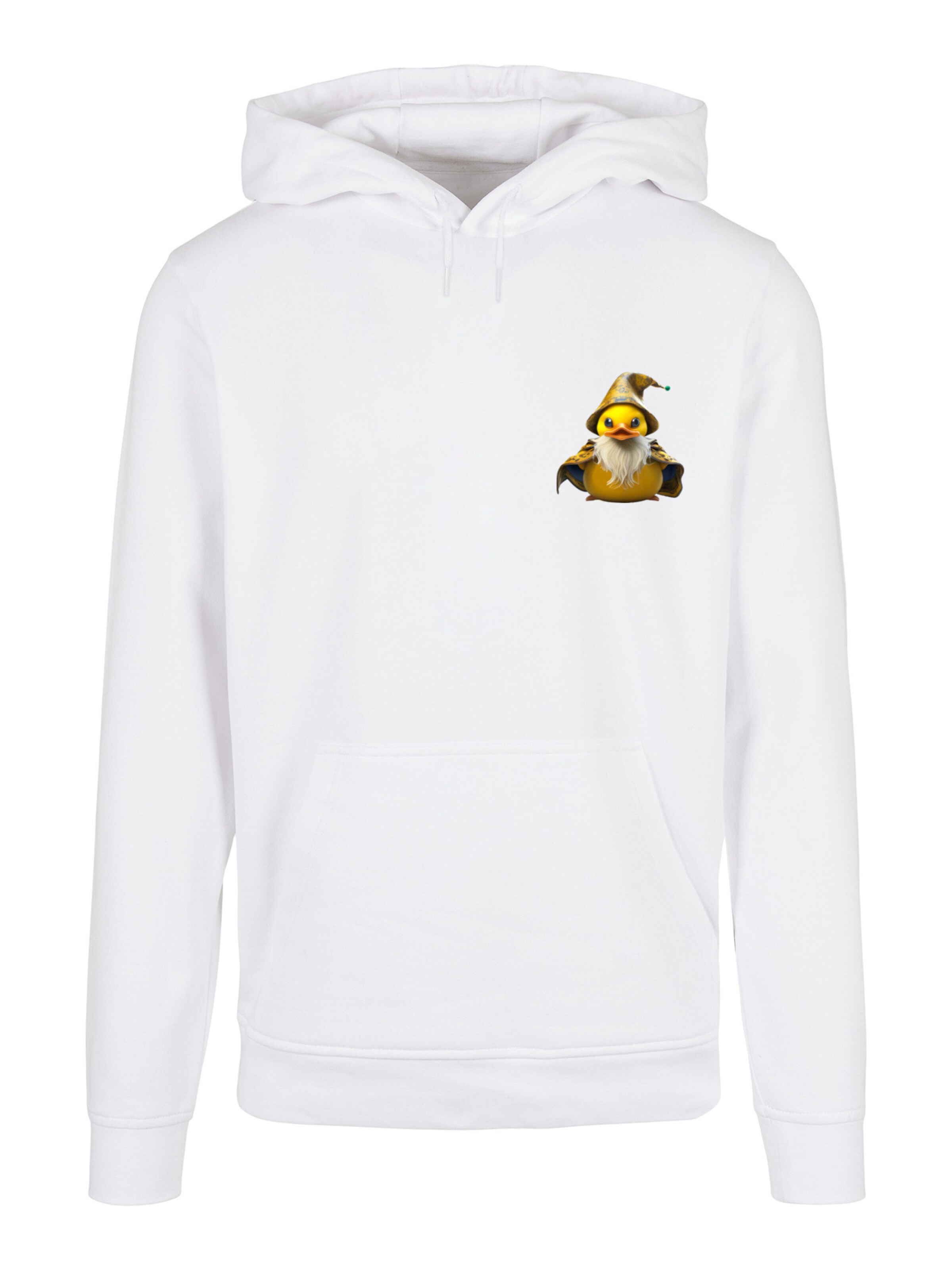 F4NT4STIC Sweatshirt 'Rubber Duck' in Weiß: Vorderseite