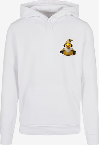 Sweat-shirt 'Rubber Duck' F4NT4STIC en blanc : devant