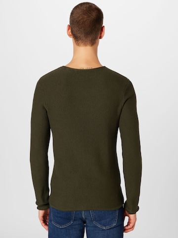 BLEND Sweter w kolorze zielony
