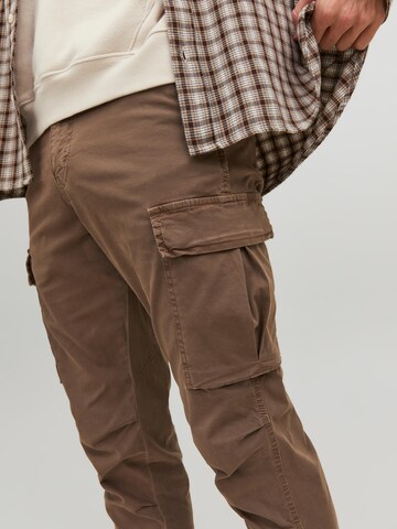 Regular Pantalon cargo 'Ace Tucker' JACK & JONES en gris