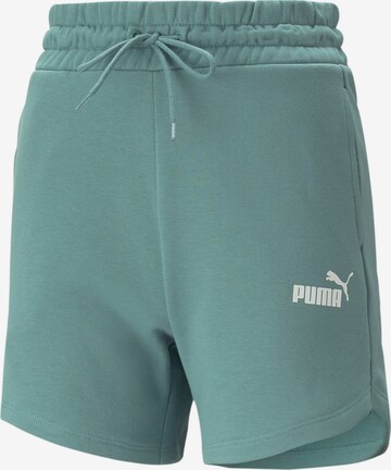 PUMA - regular Pantalón deportivo en verde: frente