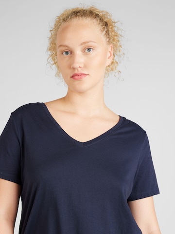 ONLY Carmakoma Shirt 'Bonnie Life' in Blauw