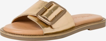 Mule Tamaris en or : devant