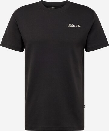 T-Shirt G-Star RAW en noir : devant