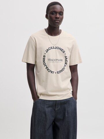 JACK & JONES T-Shirt in Beige: Vorderseite