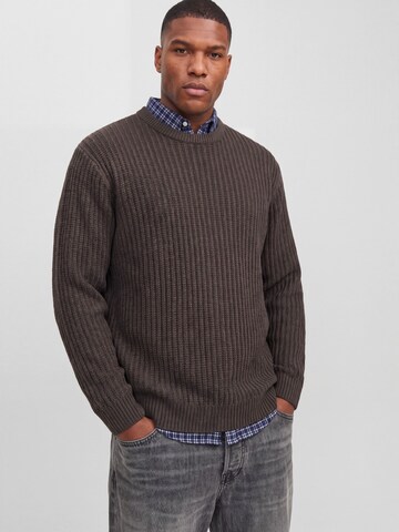 ruda Jack & Jones Plus Megztinis 'JJJAXON'