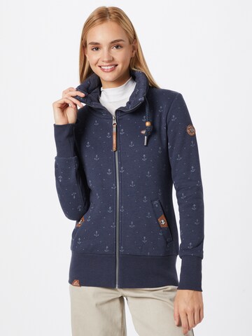 Ragwear Sweatjacke 'Rylie Marina' in Blau: predná strana