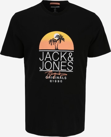 Jack & Jones Plus Póló 'CASEY' - fekete: elől