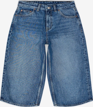 Dr. Denim Jeans 'Dace Mid Wide Capri' in Blauw: voorkant