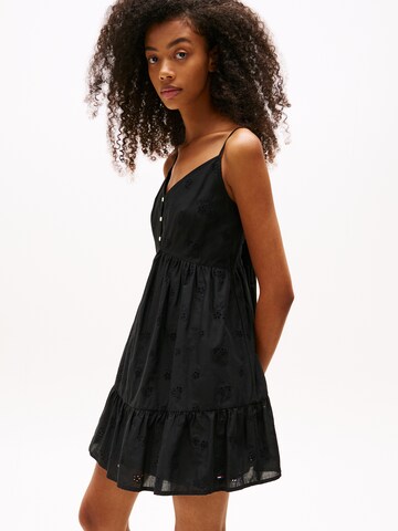 Abito estivo di Tommy Jeans in nero: frontale