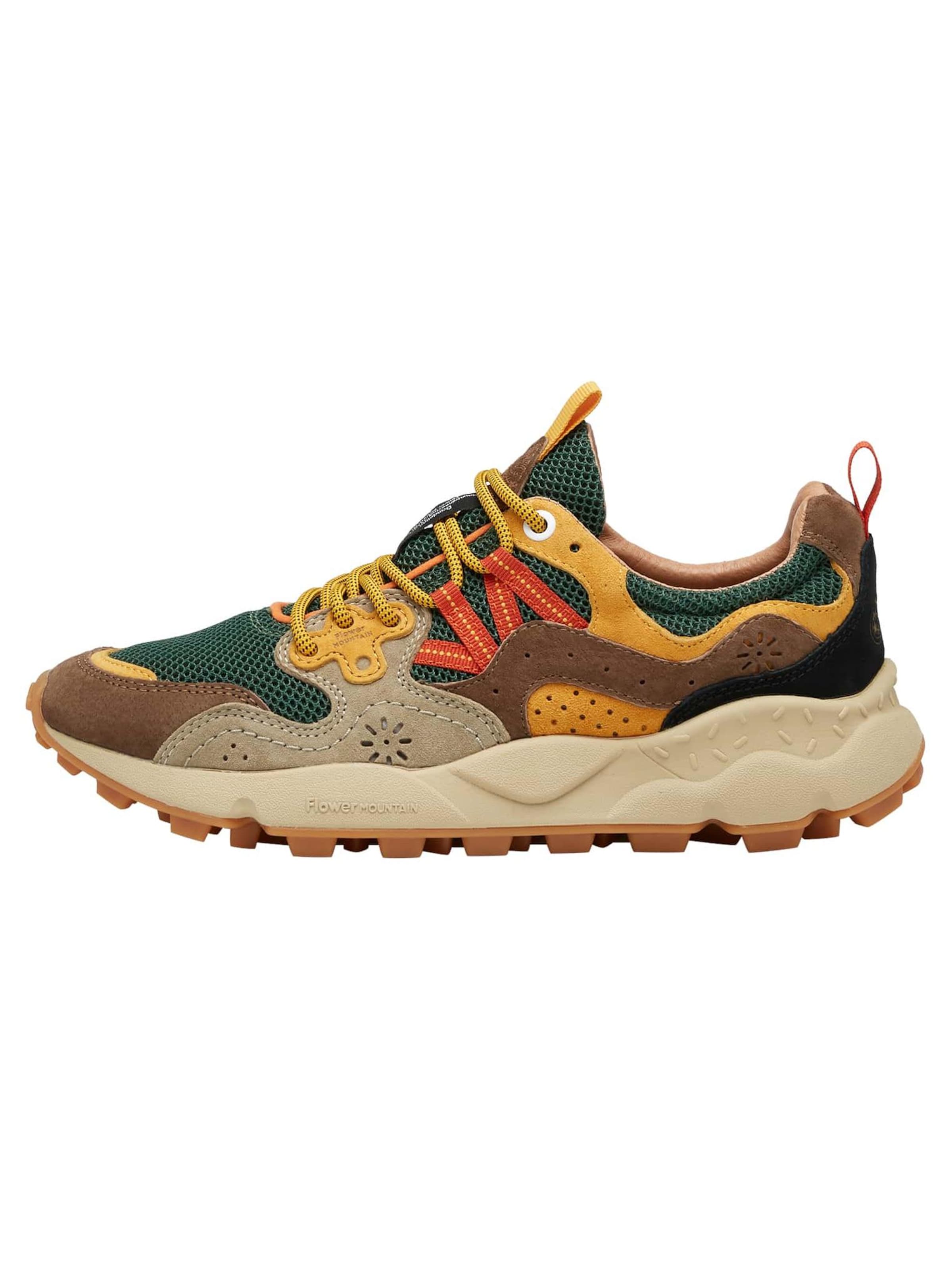 Flower Mountain Platform trainers 'YAMANO 3 UNI' in Green: front