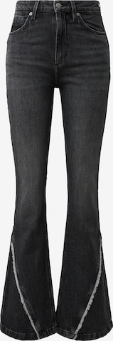 juoda QS Kliošinis Džinsai 'Reena': priekis