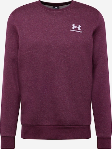 UNDER ARMOUR - Sweatshirt de desporto em vermelho: frente