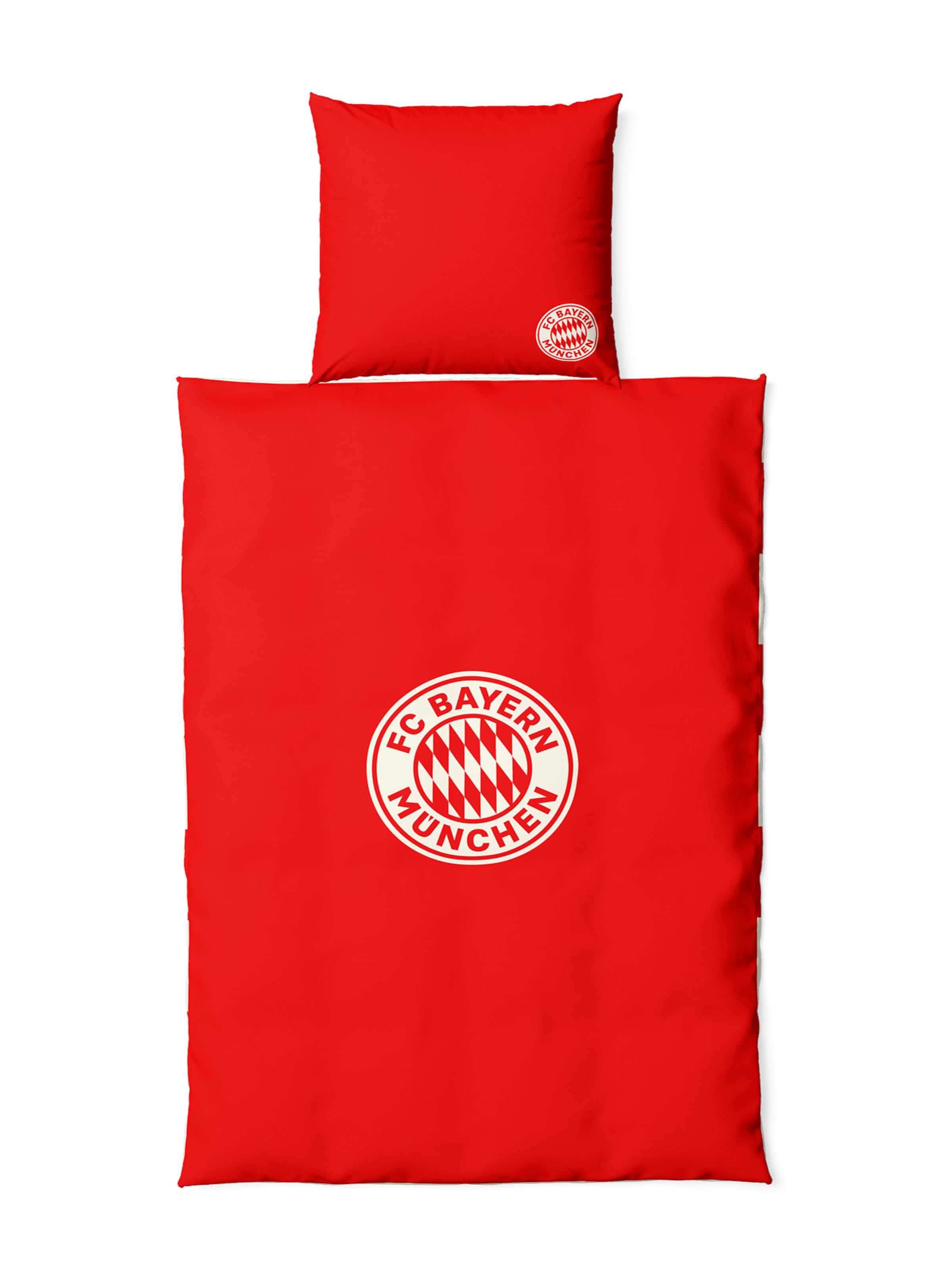 FC BAYERN MÜNCHEN Bettbezug in Rot: Vorderseite