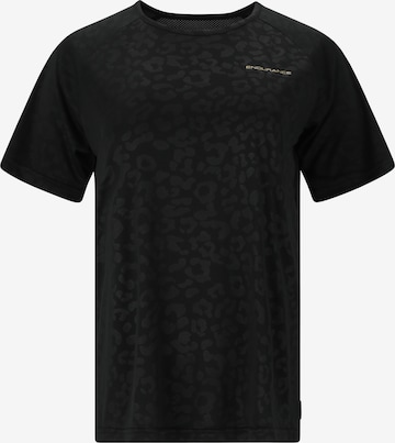 Tricou funcțional 'Karna' de la ENDURANCE pe negru: față