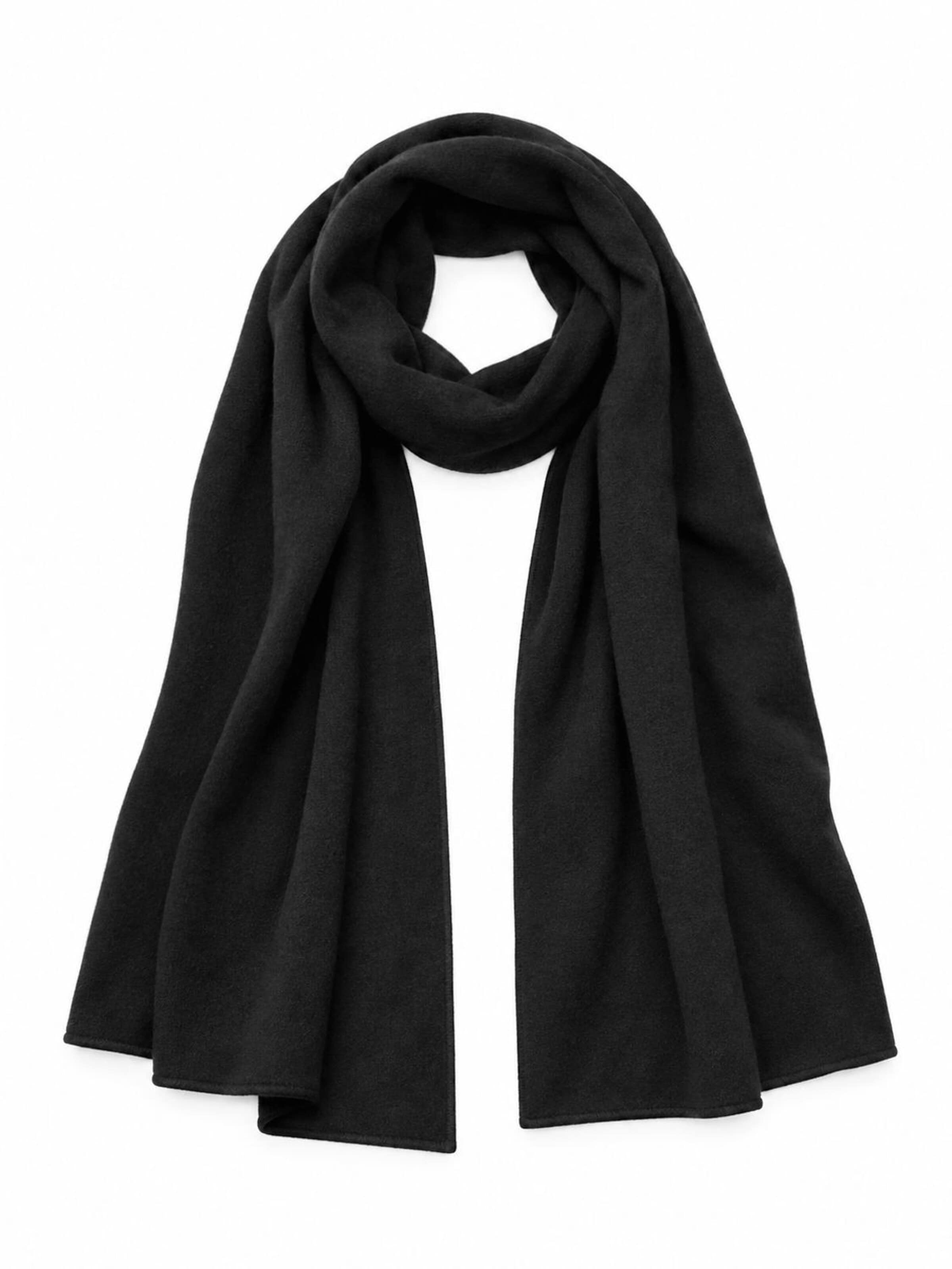 Alster Herz - Chal 'UHLENHORST' en negro: frente