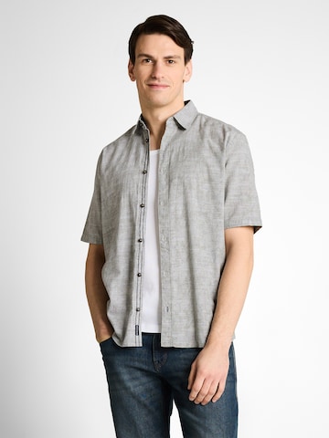 Comfort Fit Cămașă de la TOM TAILOR pe gri: față