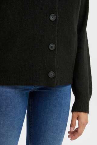 ICHI Knit Cardigan 'KAMARA' in Black