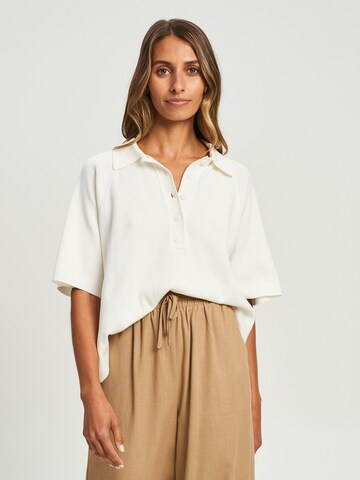 REUX - Camisa 'MAC' em branco: frente