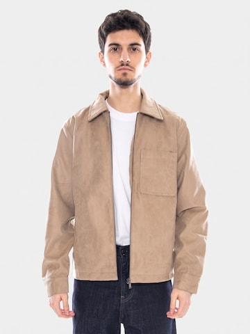 Only & Sons Kurtka przejściowa 'Rick Faux Suede Jacket OTW' w kolorze beżowy