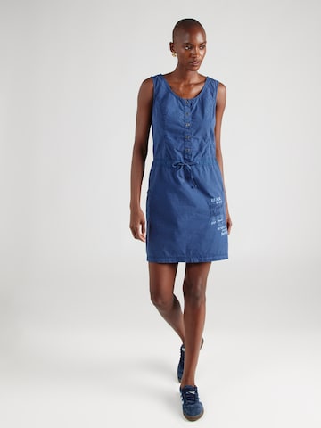 Soccx Shirt Dress in Blue: front