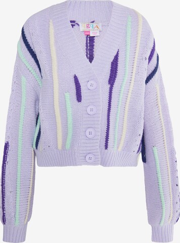 Cardigan 'Eyota' IZIA en violet : devant