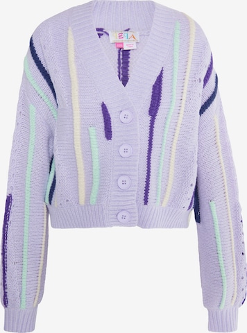 Cardigan 'Eyota' IZIA en violet : devant