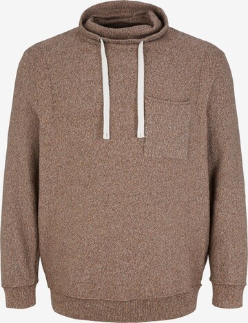 TOM TAILOR Men + Sweater in Brown: front