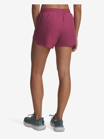 UNDER ARMOUR Обычный Спортивные штаны 'Fly By 3' в Красный