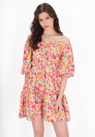 MYMO Summer dress in Mixed colours: front
