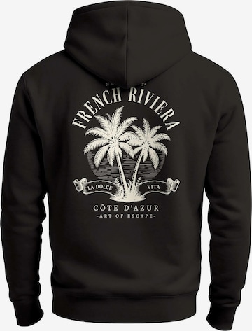 Neverless Sweatshirt 'French Riviera' in Schwarz: Vorderseite
