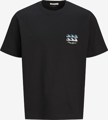 melns JACK & JONES T-Krekls 'JORCanggu': no priekšpuses