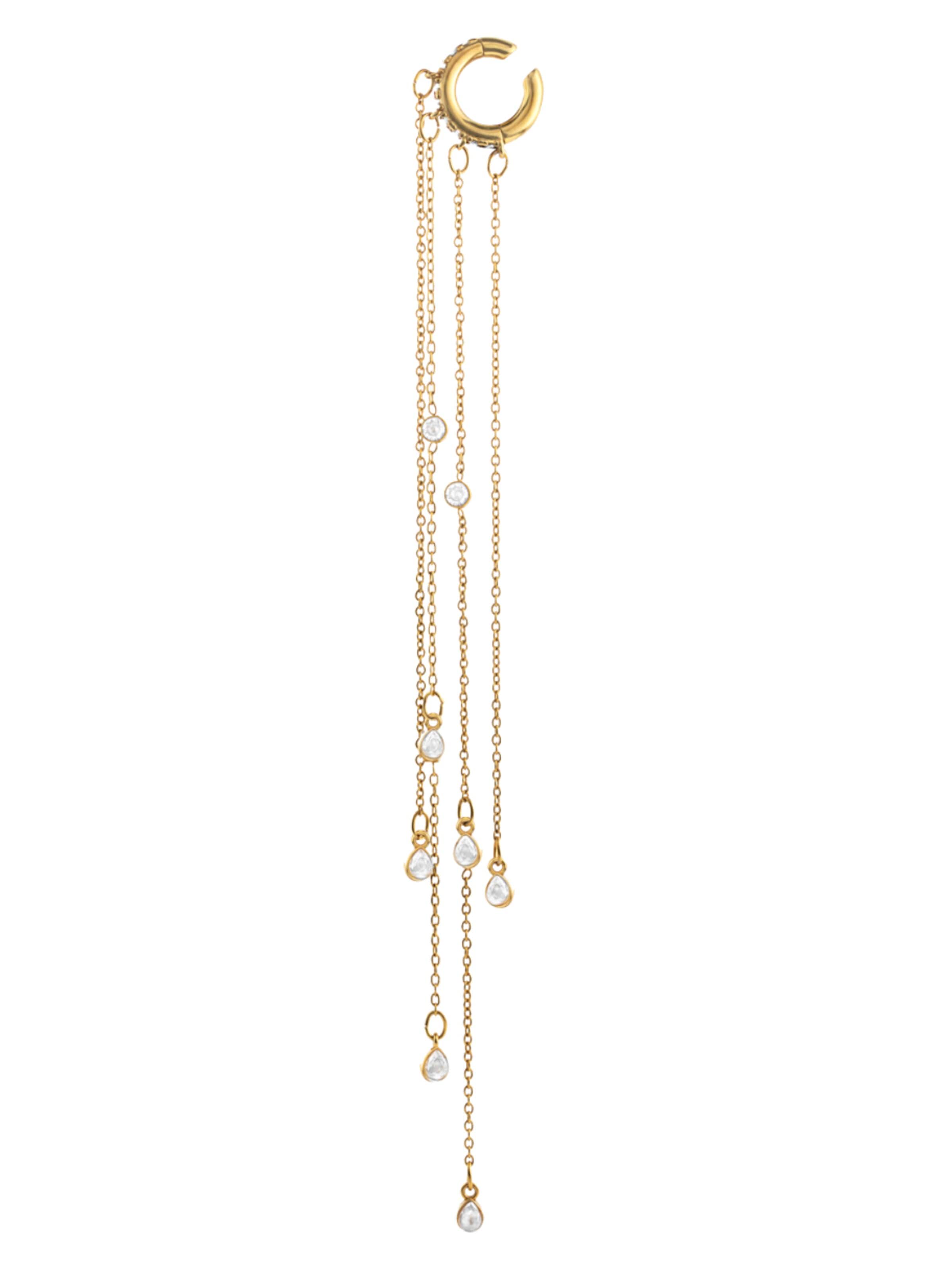 YParis Earrings 'Ear cuff Colby G' in Gold: front