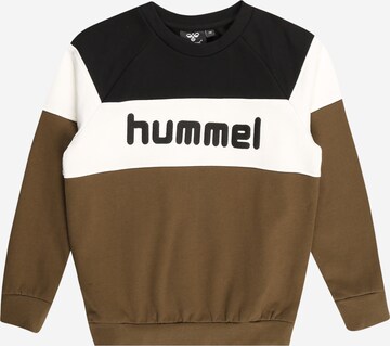 Hummel Sweatshirt in Groen: voorkant