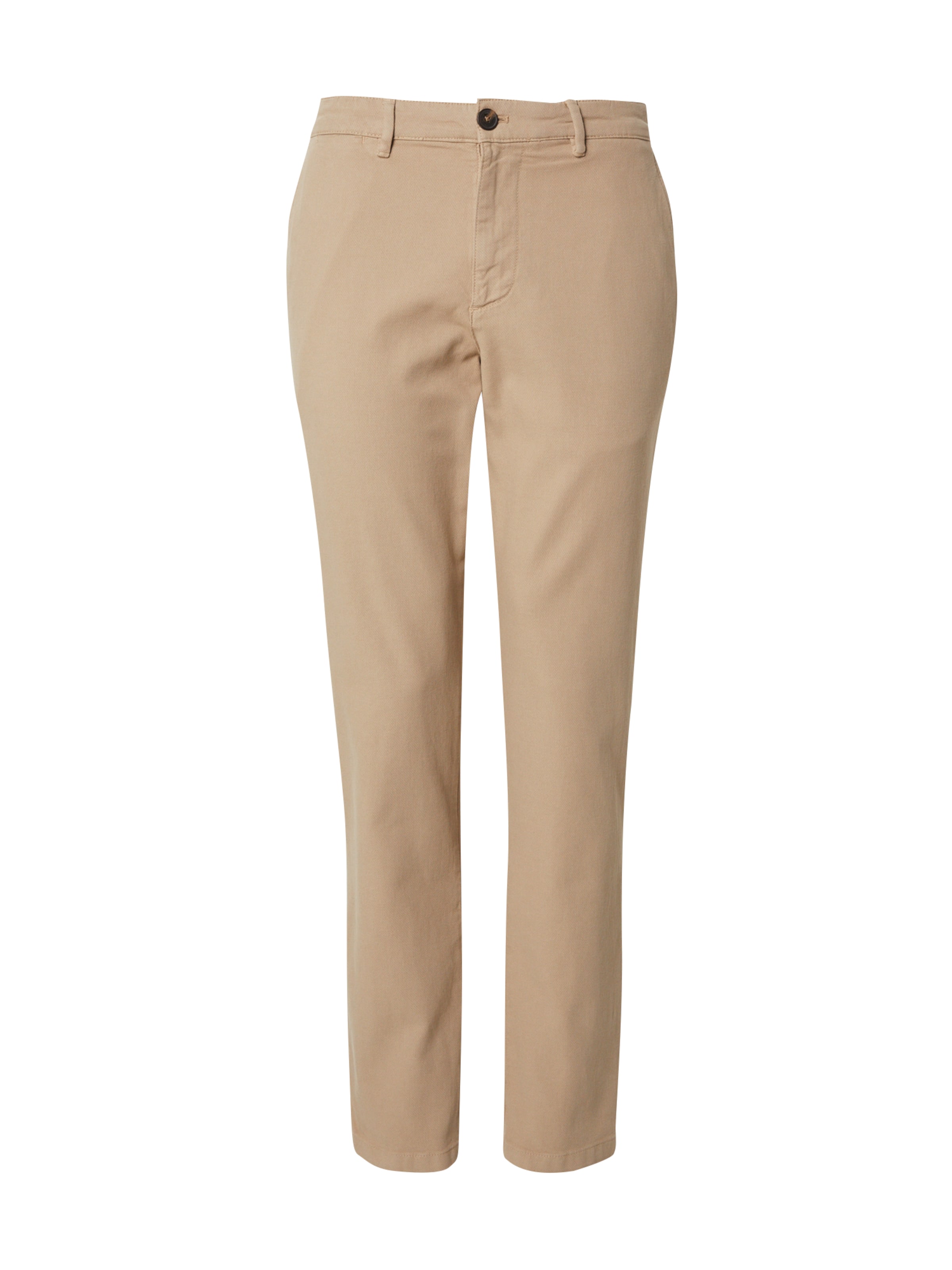 SELECTED Слим Брюки-чинос 'MILES' в Бежевый: спереди