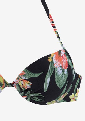 s.Oliver Push-up Bikini in Schwarz