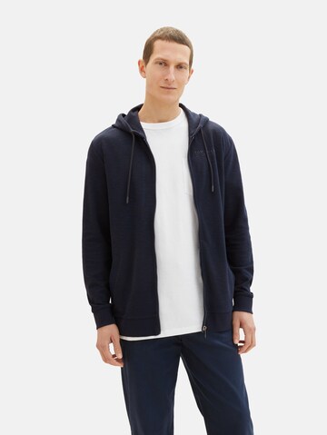 TOM TAILOR Sweatjacke in Blau