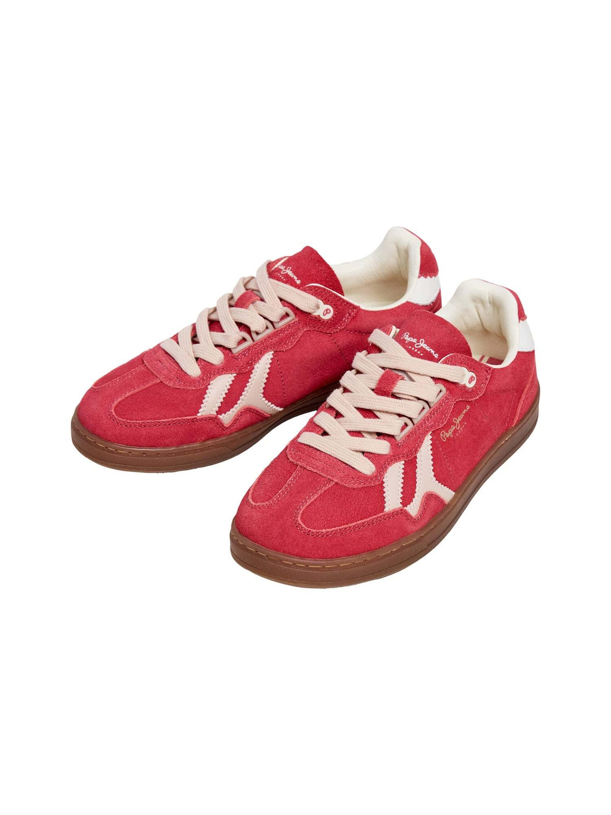 Baskets basses 'BALL RETRO' Pepe Jeans en rouge